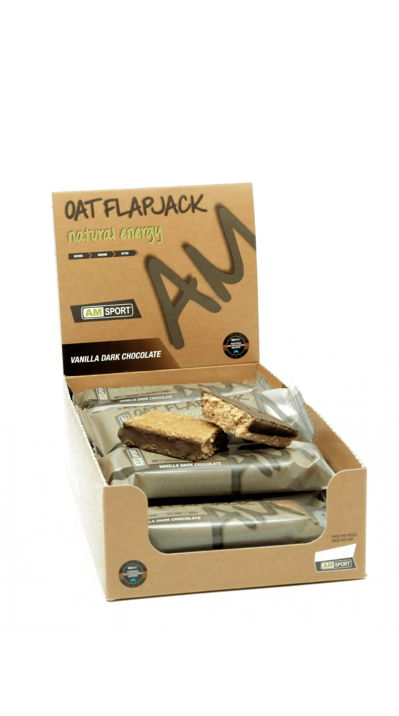 AMSPORT® Oat Flapjack 50 g Vanille, Dunkle Schokolade